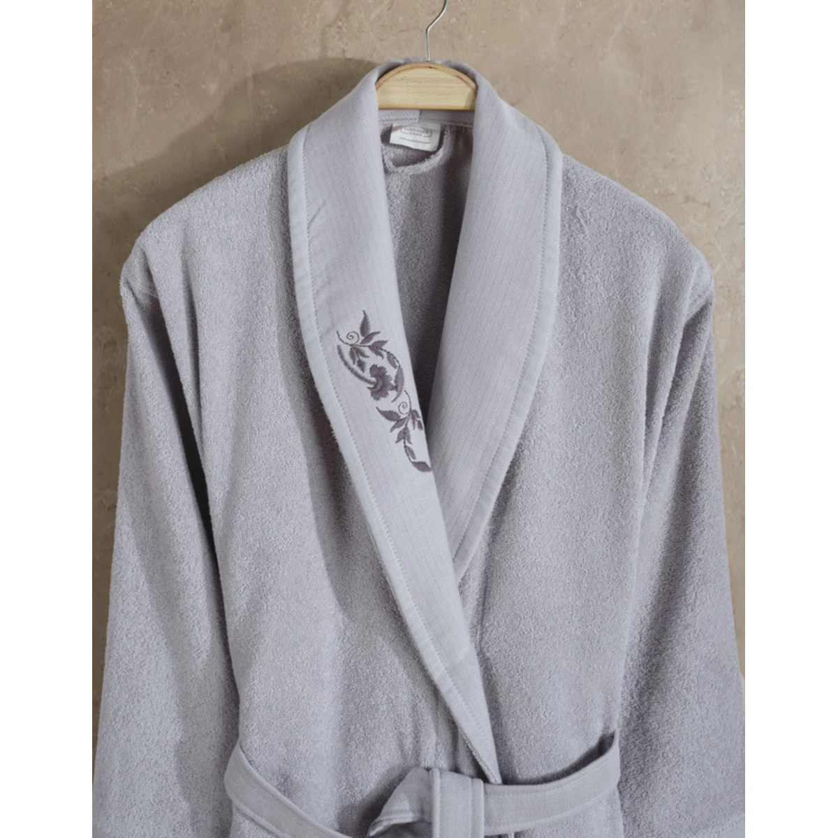 Manamo Elain Bathrobe Cotton Grey L/XL