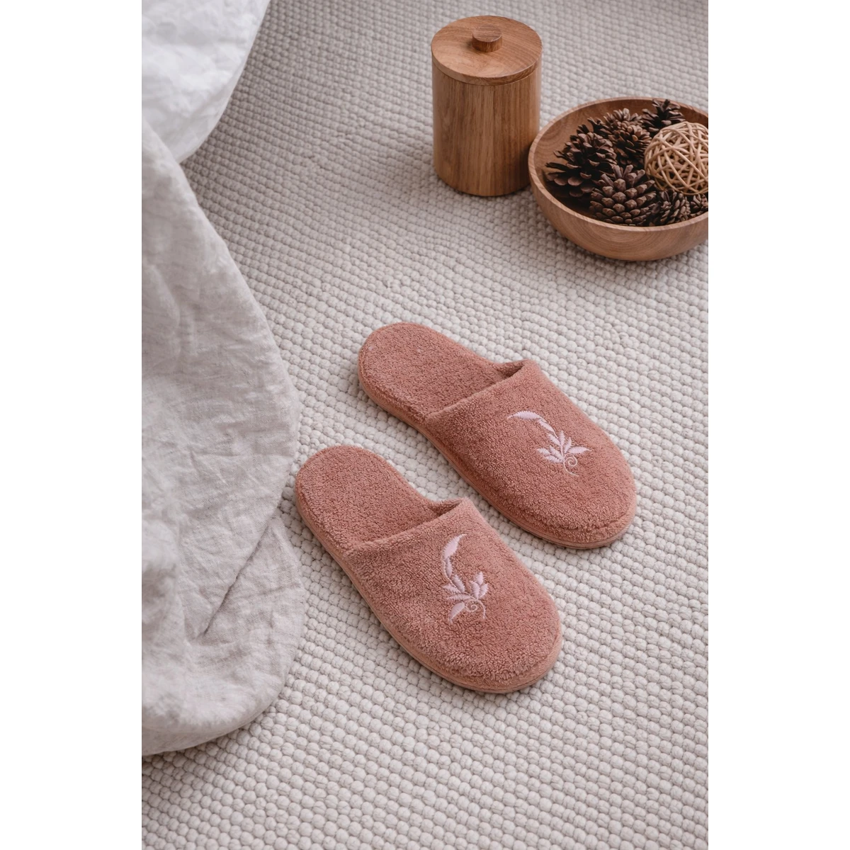 Manamo Elain Slipper Cotton Blush 37-39