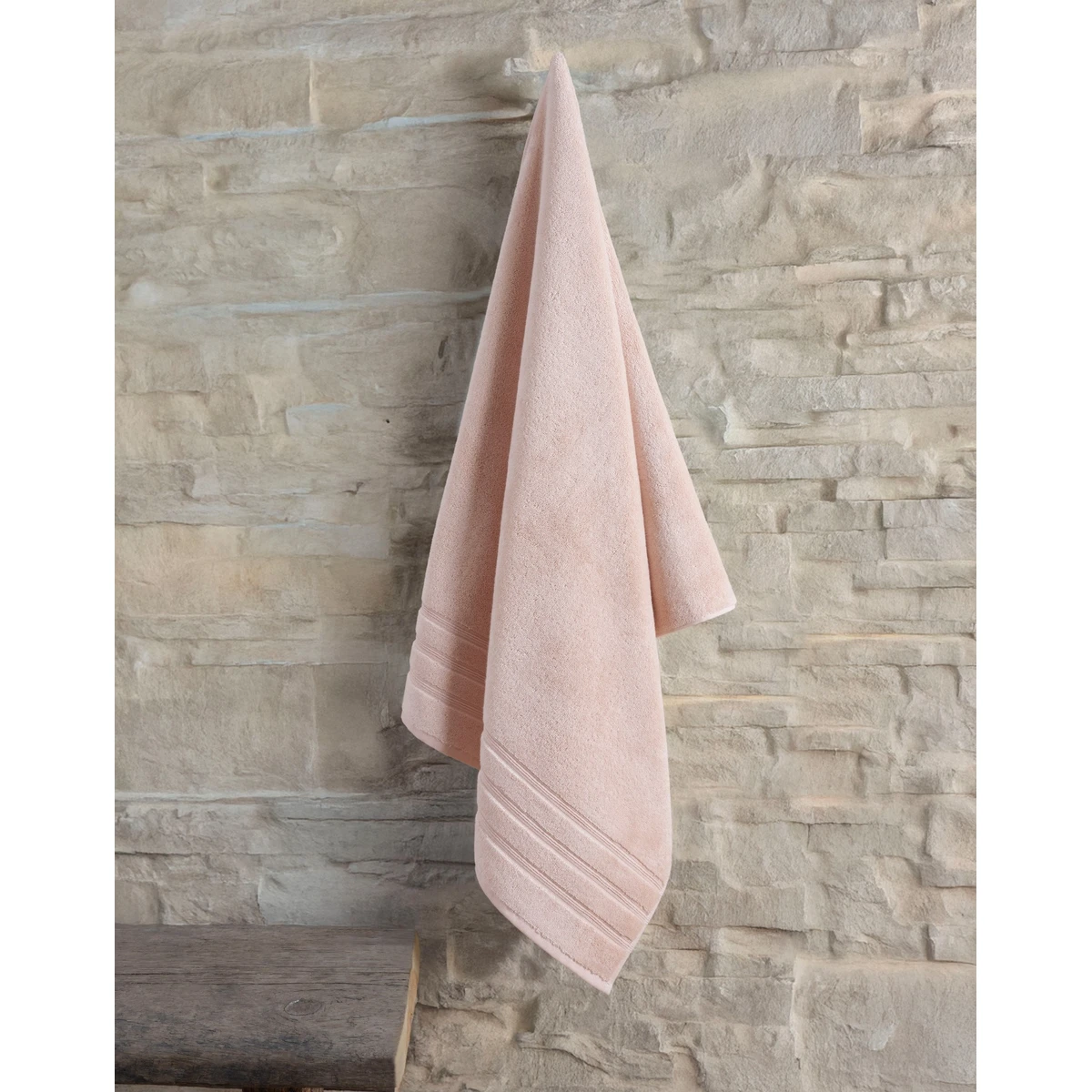 Manamo Lexa Bath Towel Luxury Cotton Blush  75x150 cm