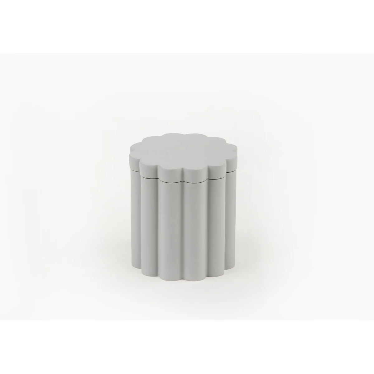 Manamo Tria Cotton Cover Polyresin Gray  8.8x8.8x9.6 cm