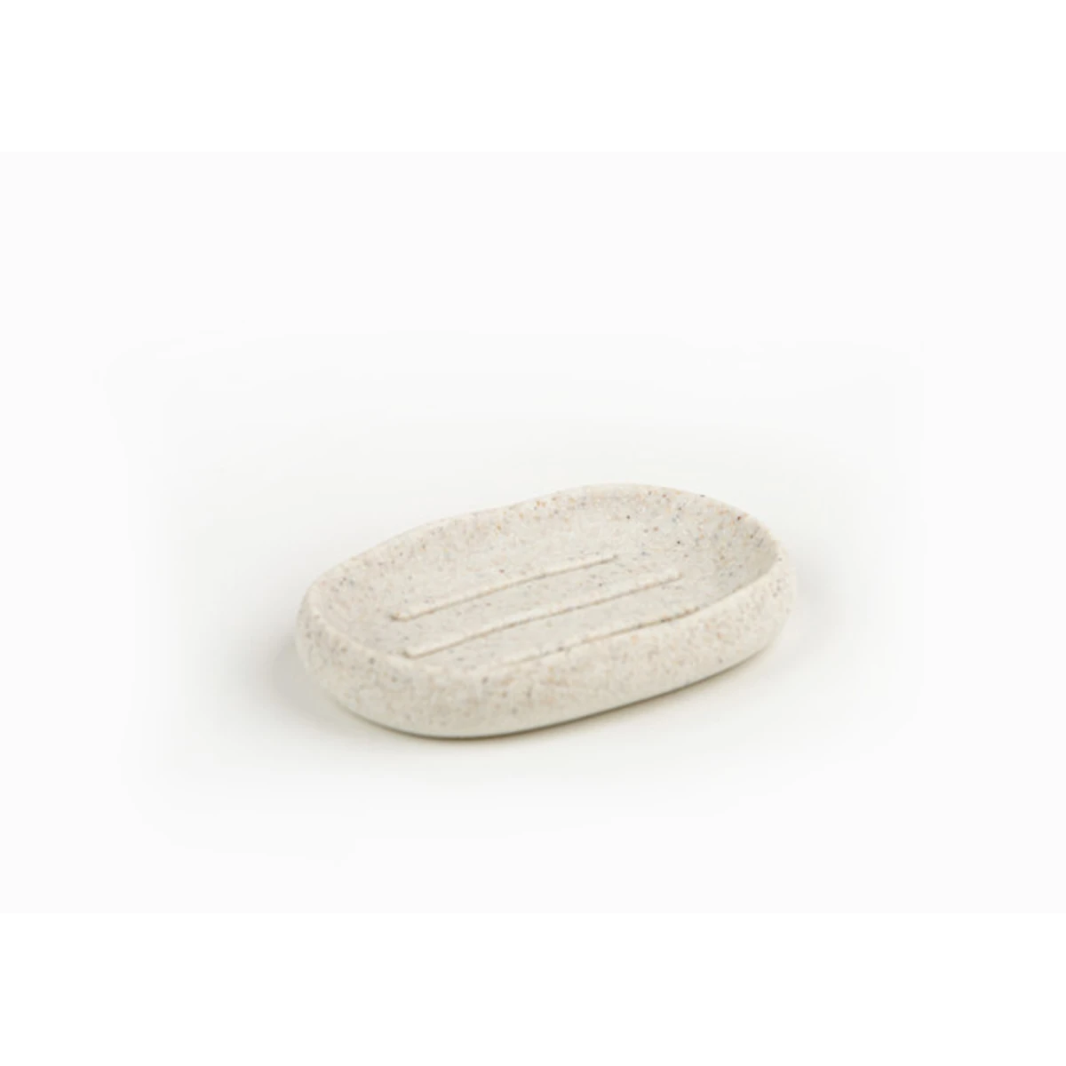 Manamo Elegance Soap Dish Polyresin Ecru  13.2x9.3x2.4 cm