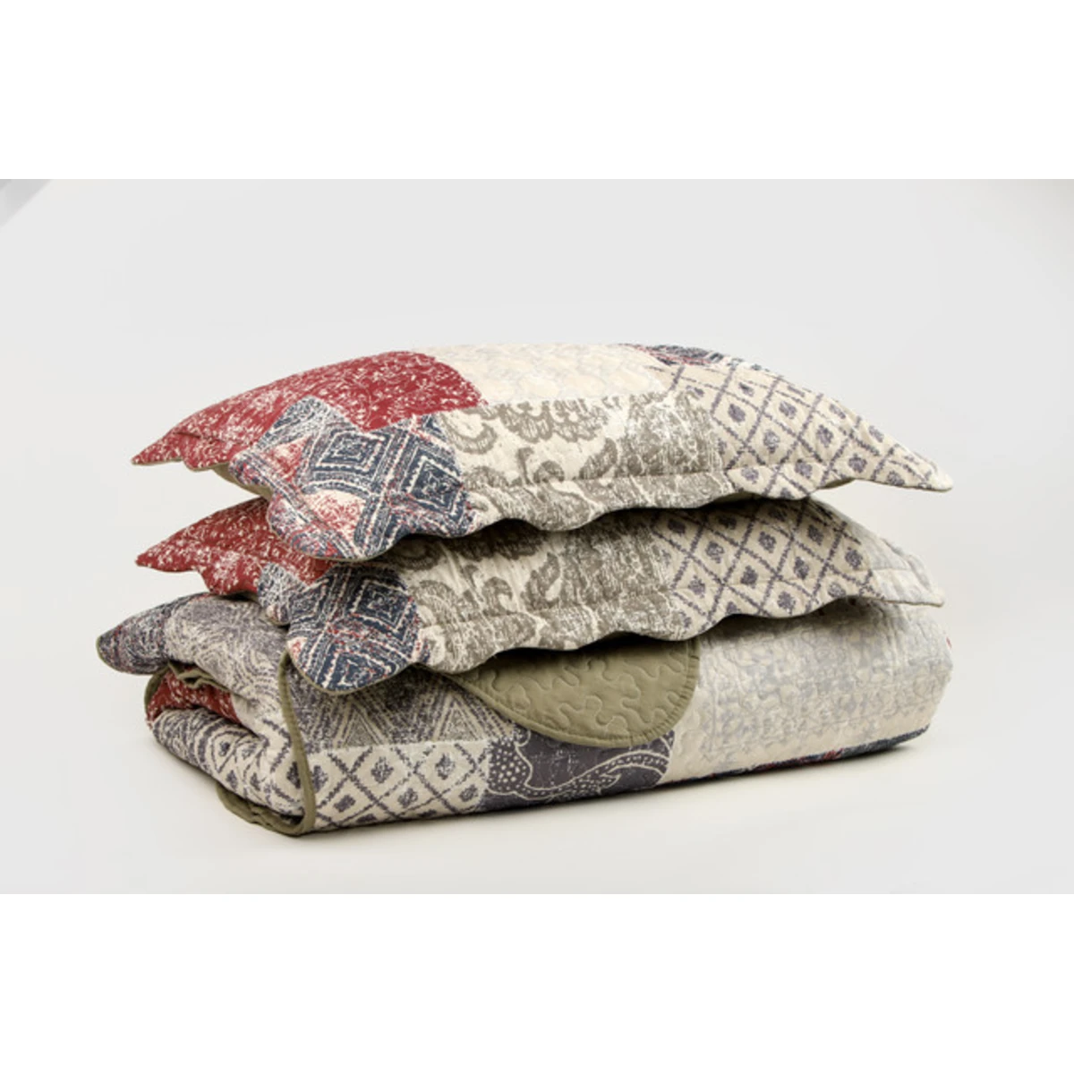 Manamo Paisley Bed Cover  Mink Double 240x250+50x70 cm (2pc)