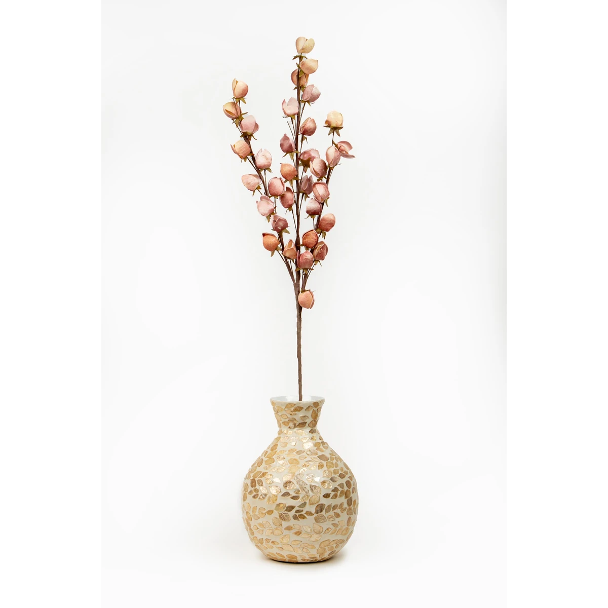 Manamo Rose Bud Artificial Flower  Powder 118 cm