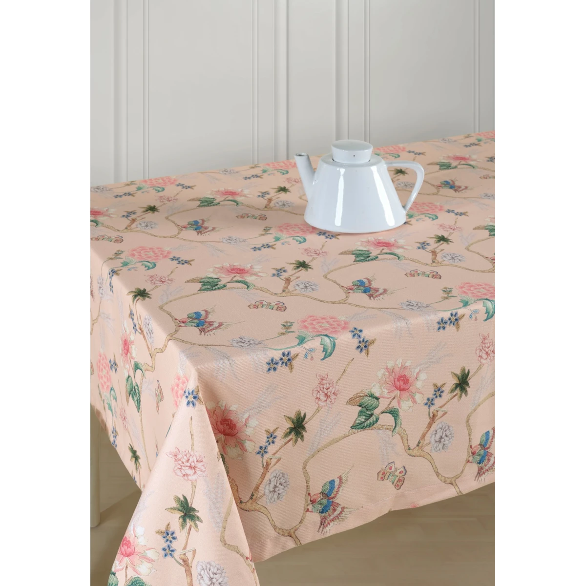 Manamo Spring Bird Table Cloth Digital Print Polyester  140x140 cm