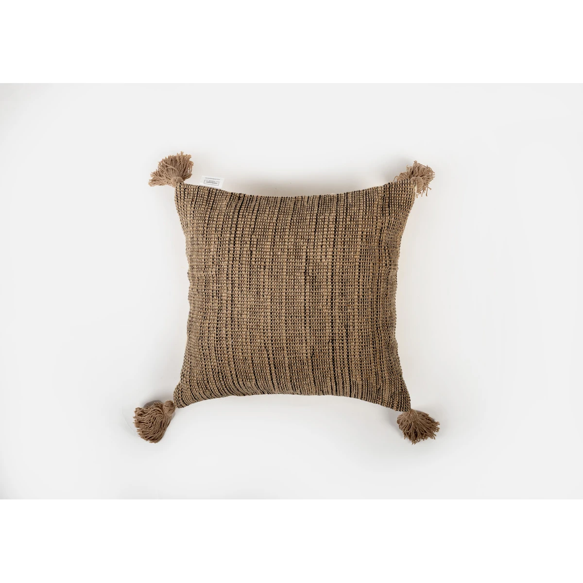 Manamo Perla Decorative Pillow Case Jute Tassel Natural 45x45 cm