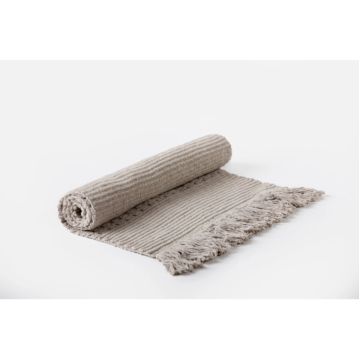 Manamo Pretty Bath Mat Cotton Hand Woven Beige 50x80 cm