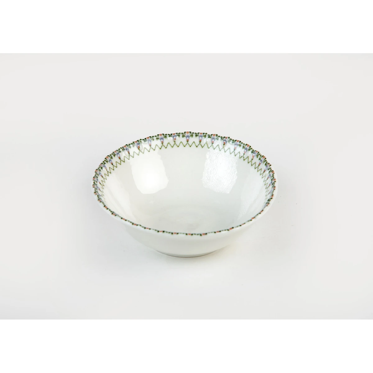 Manamo Liana Glazed Bowl Porcelain Cream  14 cm