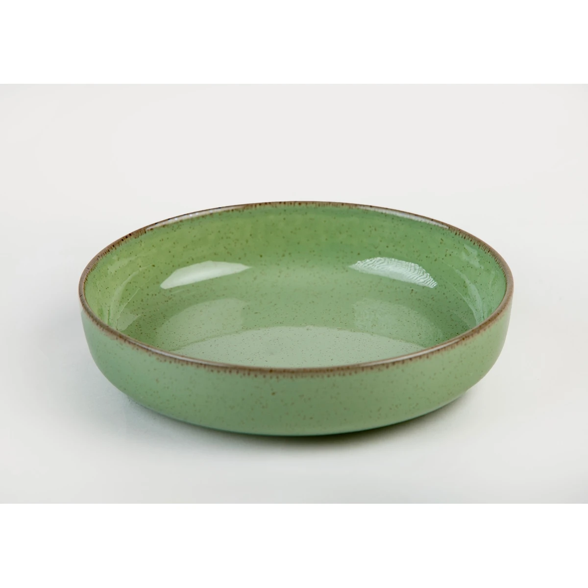 Manamo Elena Deep Plate Porcelain Green  23 cm