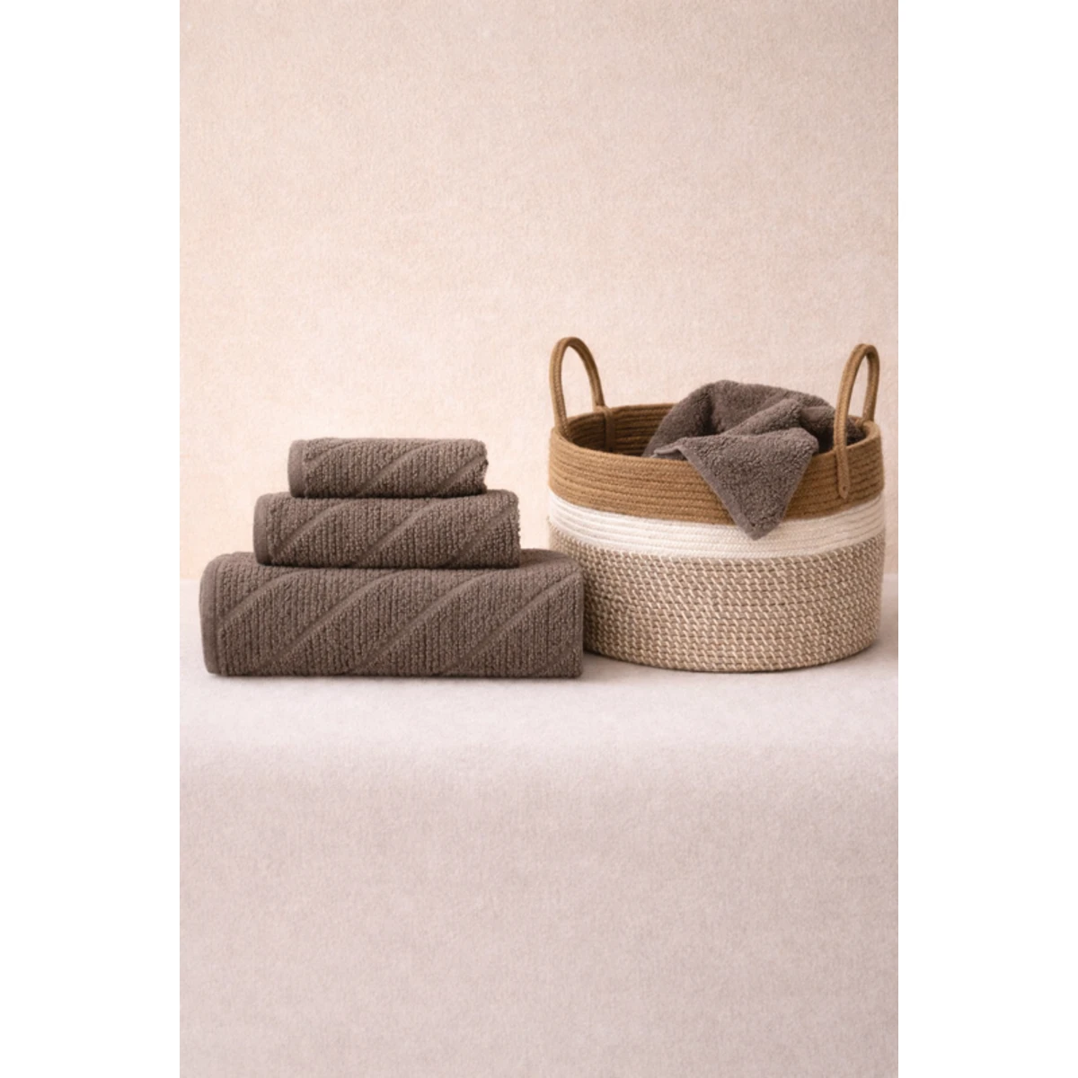 Manamo Dolce Hand Towel Cotton Mocha  30x50 cm