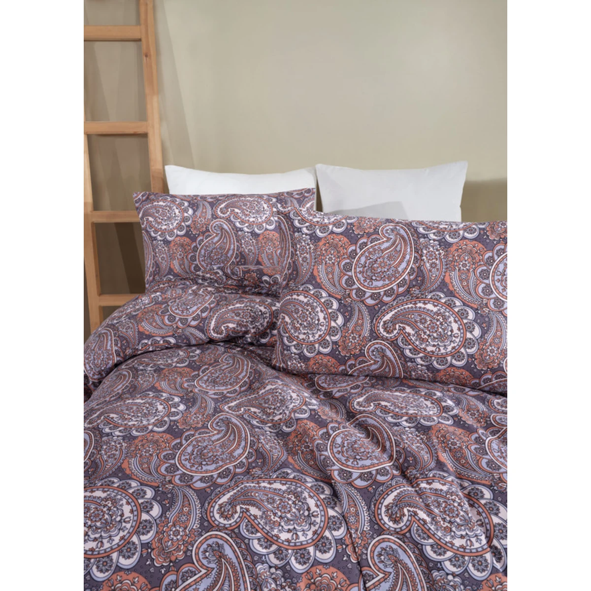 Manamo Paisley Duvet Cover With Pillow Case Cotton  Single 160x220 cm+50X70 cm