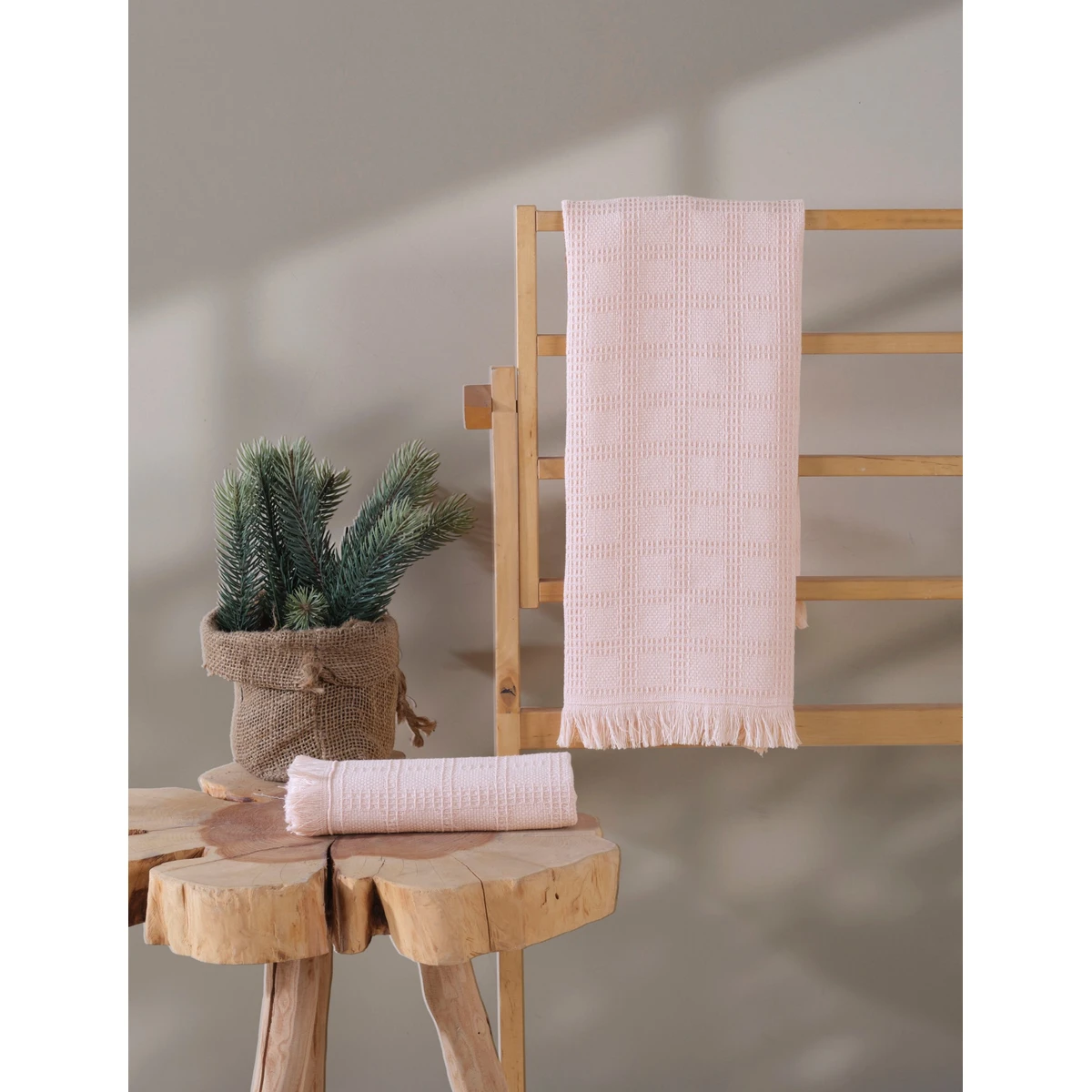 Manamo Roma Kitchen Towel Set Blush 50x70 (2pc)  