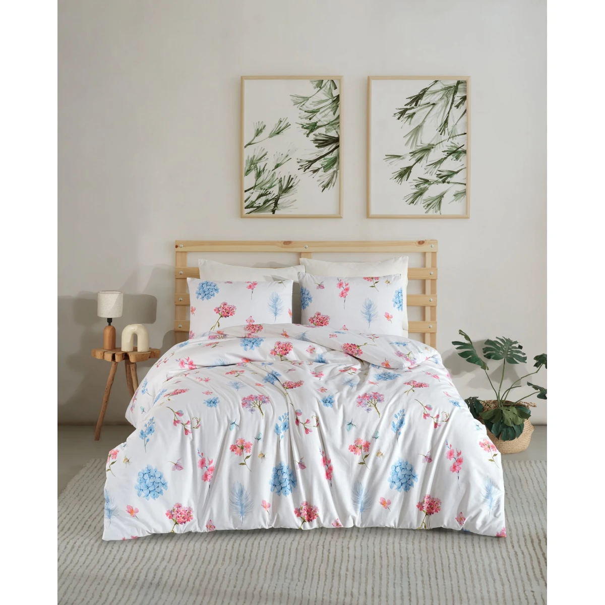 Manamo M&D Orchid Duvet Cover With Pillow Case Cotton  Single Size 160x220 cm+50X70 cm