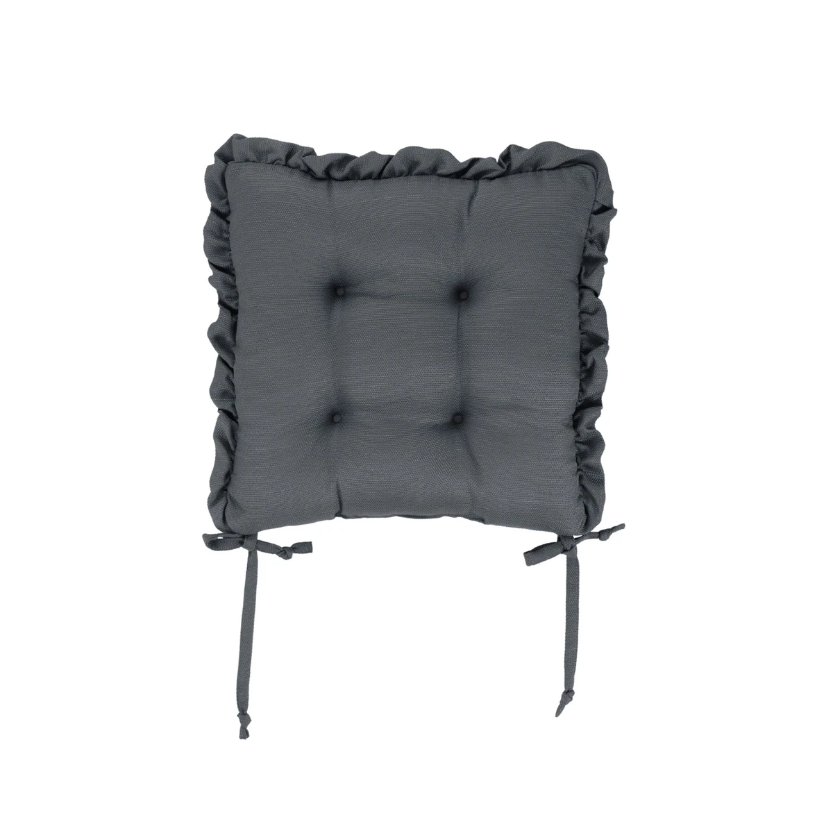 Manamo Amy Chair Pad Polyester Dark Grey 40x40x3 cm