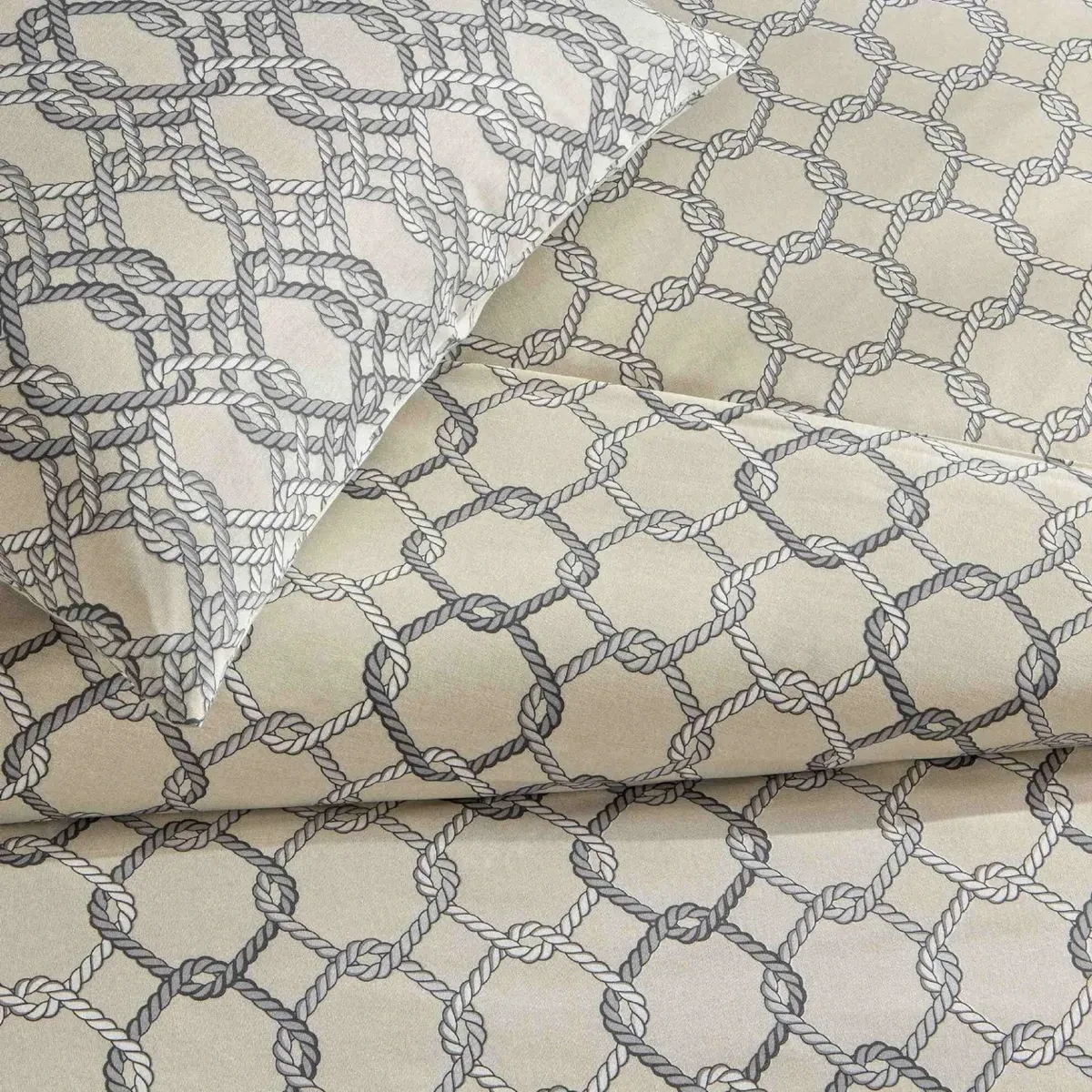 TAC Galen Ranforce Bed Linen Set Double Size 200x220+240x260+50x70(2pc) cm 