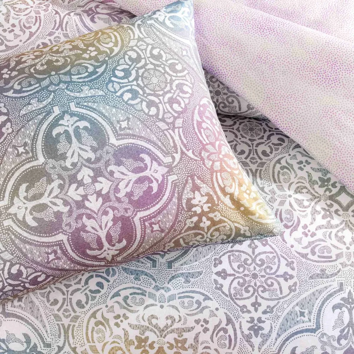 TAC Nevora Ranforce Bed Linen Set Double Size 200x220+240x260+50x70(2pc) cm 