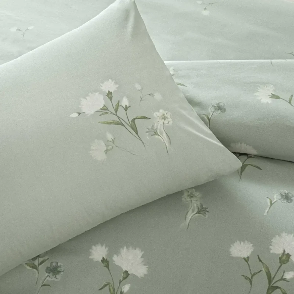 TAC Aveste Bed Linen Set Cotton Blue Single 160x220+180x260+50x70 cm