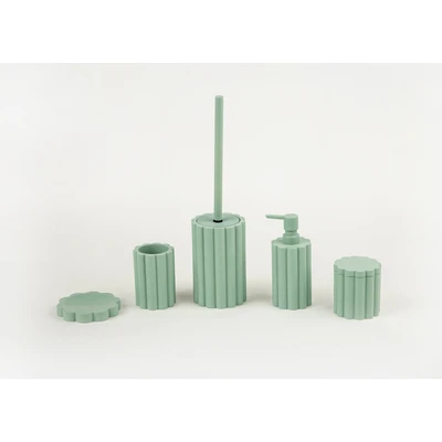 Manamo Tria Soap Dish  Polyresin Cameo Green  11.7x11.7x1.8 cm