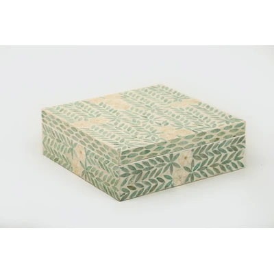 Manamo Madelyn Box MDF / Pearl Green 33x33x11 cm
