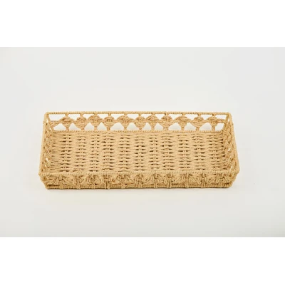 Manamo Lena Tray Wicker Natural Rectangular 50x32x6 cm