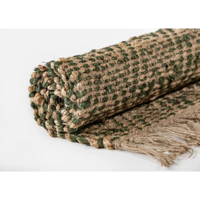 Manamo Caly Carpet Jute Denim Natural/Green 80x130 cm