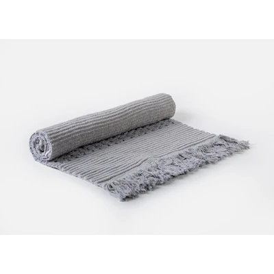 Manamo Pretty Bath Mat Cotton Hand Woven Light Grey 50x80 cm
