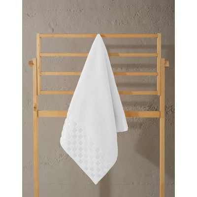 Manamo Checker Face Towel Microcotton Ecru  50x85 cm