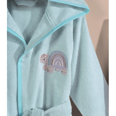 Manamo  Tiny Turtles Baby Bamboo Bathrobe Cameo 24/36 Month