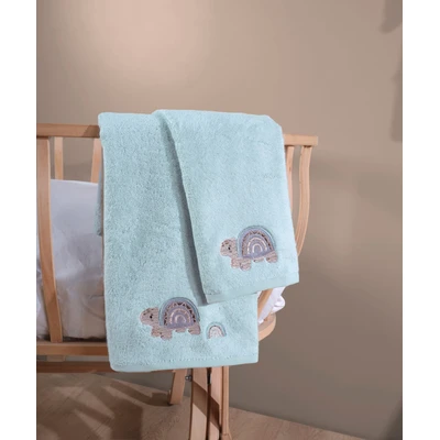 Manamo Baby Bamboo Bath Towel Tiny Turtels Cameo 70X130 cm