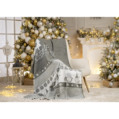 Manamo Twins Gnome Blanket Cotton/Acrylic Green/Gray 160x230 cm